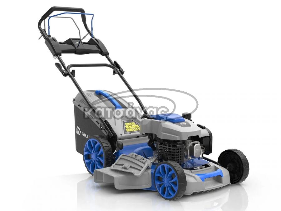 Αυτοκινούμενο χλοοκοπτικό γκαζόν 224cc 7.5hp DREPANUS LM56S-E 4in1